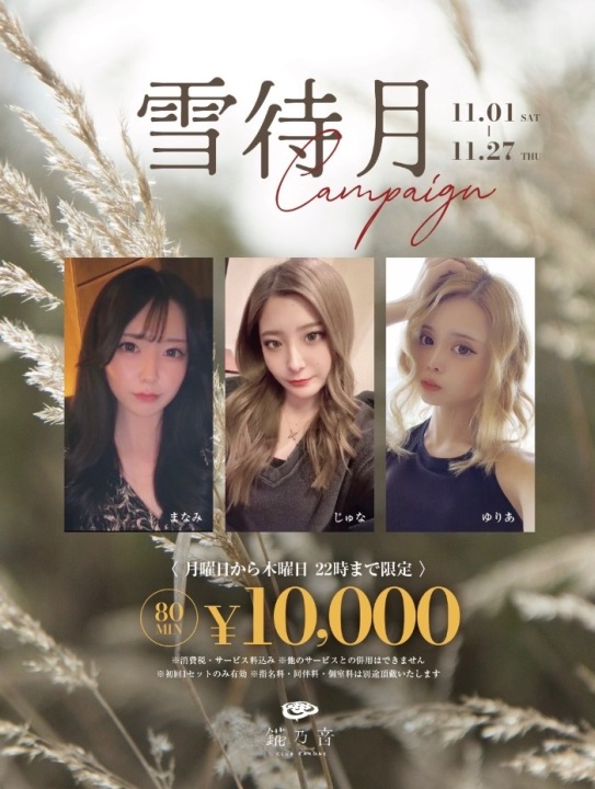 11月のお得なクーポンです！