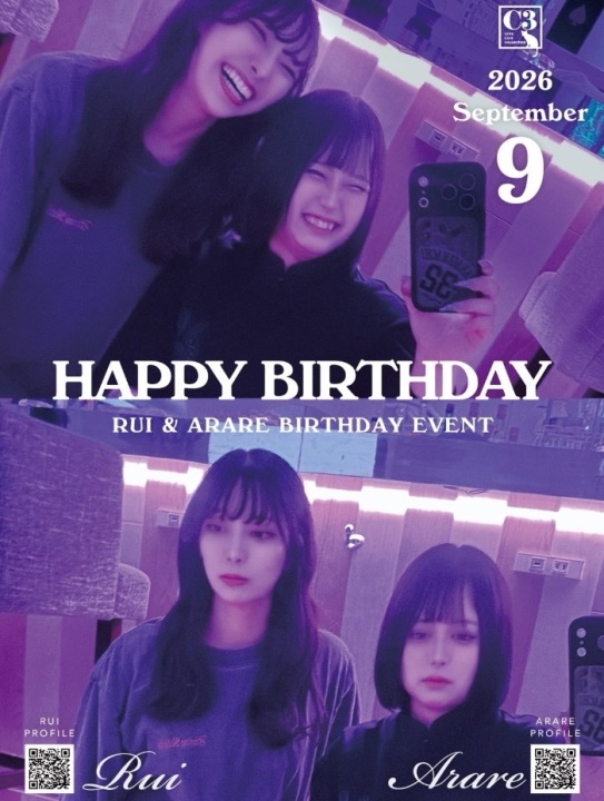9月　BIRTHDAY EVENT ARARE & RUI
